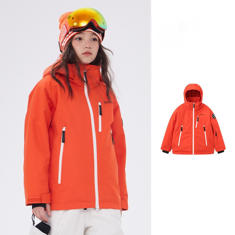 Kids' Waterproof Three-Layer Snow Shell Jacket